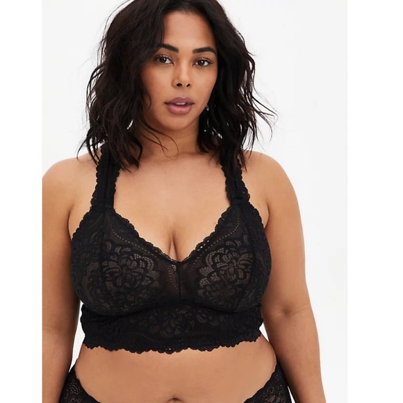 torrid Other - TORRID NWT BLACK LACE RACERBACK BRALETTE
